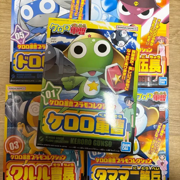 [BUNJANG] Keroro Plamo 5-Type Full Set / 케로로 프라모델 5종 풀세트