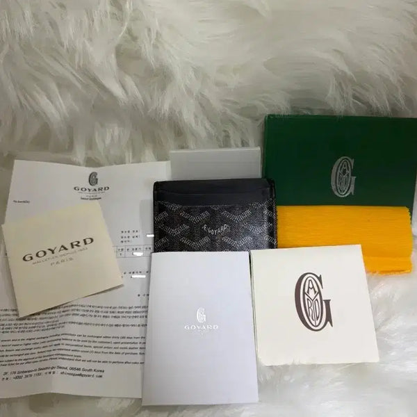 [BUNJANG] Goyard Saint-Pierre Black Card Wallet Full Set / (A급) 고야드 생쉴피스 블랙 색상 카드지갑 풀구성품