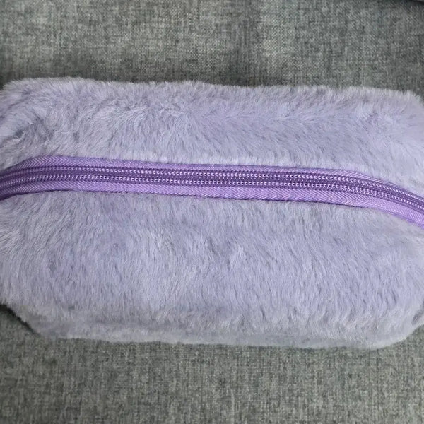[BUNJANG] Purple Fur Pouch / 보라색 퍼 파우치