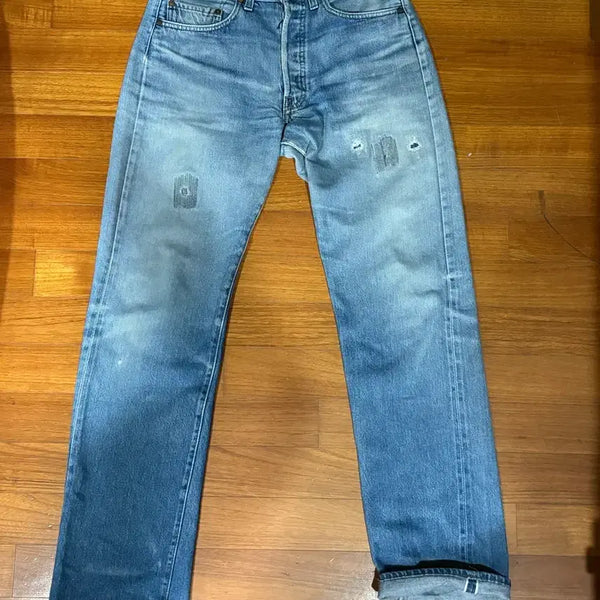[BUNJANG] Levi's 501 66 Big 'E' Selvedge Denim Jeans (1980s) / 80s usa 리바이스 501 66후기 셀비지