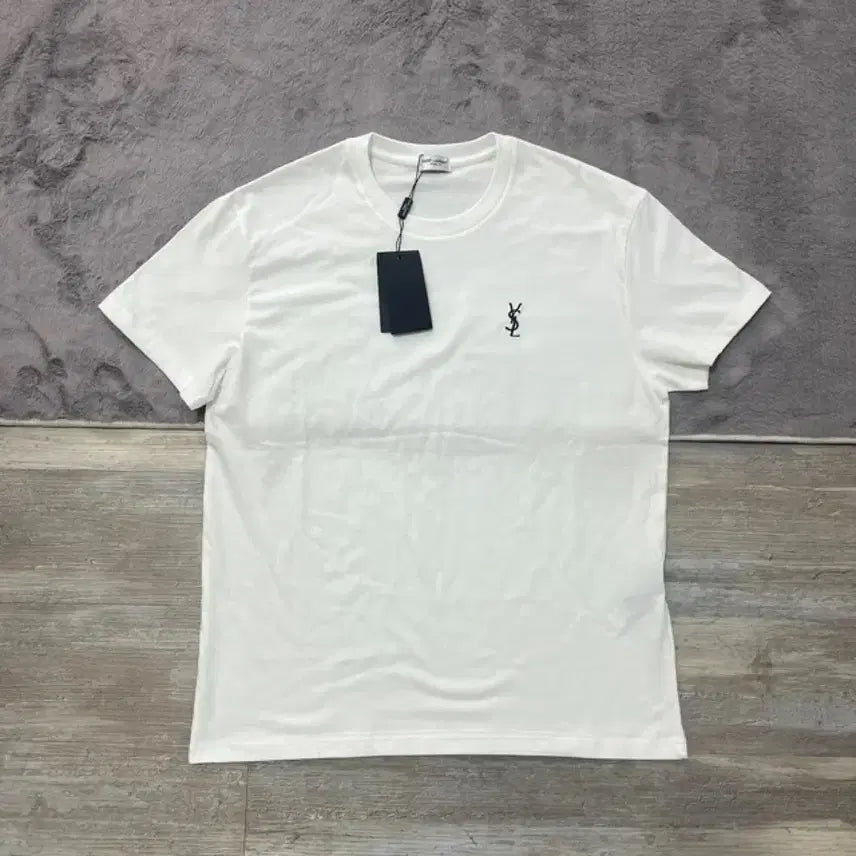 [BUNJANG] Saint Laurent Large Logo Colorful Graffiti Round Neck Short Sleeve T-Shirt Unisex / 생로랑 Saint Laurent 대형 로고 컬러풀 그래피티 라운드넥 반팔 티셔츠 유니섹스