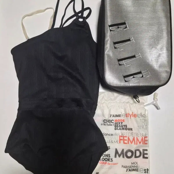 [BUNJANG] Elle Beach Swimwear Set with Bag / 엘르 비치수영복(90)+가방포함