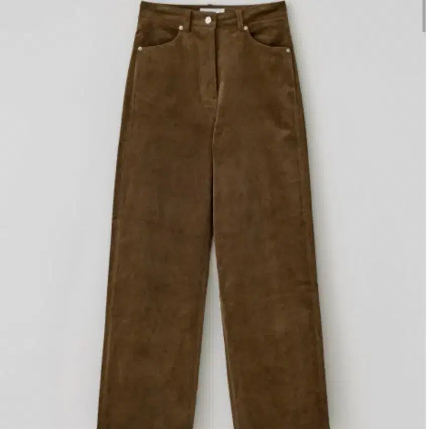 [BUNJANG] TANAT T/T Corduroy Straight Wide Pants (Brown) S / 타낫 T/T Corduroy straight wide pants (brown) S 코듀로이 스트레이트 팬츠