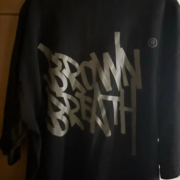 [BUNJANG] Brown Breath Short Sleeve T-Shirt / 브라운 브레스 반팔