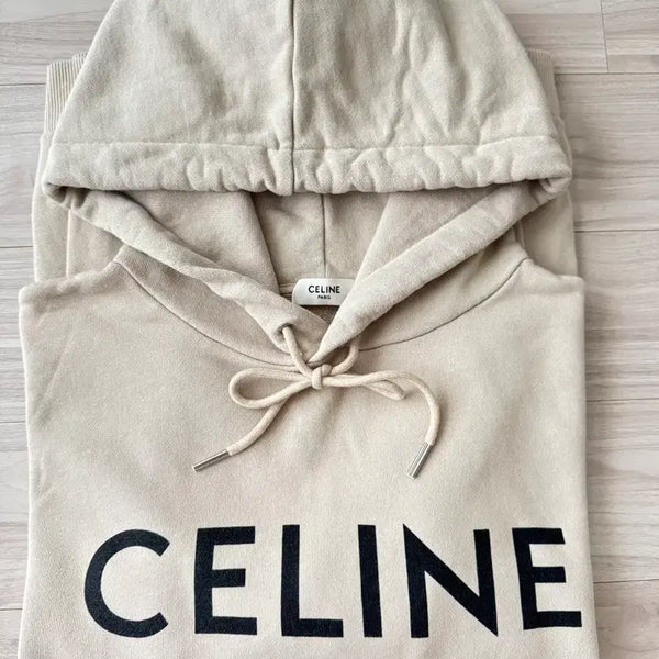 [BUNJANG] Celine Loose Cotton Fleece Hoodie L Size / 셀린느 후드티 루즈 코튼 플리스 L 사이즈