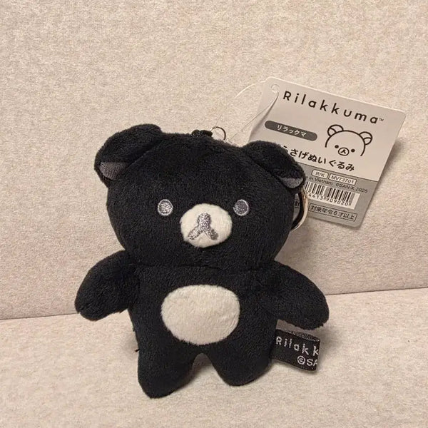 [BUNJANG] Rilakkuma Black Keyring Doll Figure / 새상품) 리락쿠마 블랙 키링 인형 피규어