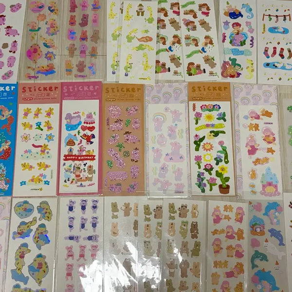 [BUNJANG] Somgom Seal Sticker / 솜곰님 씰스티커 처분