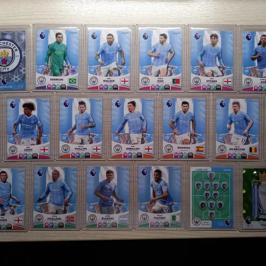 [BUNJANG] Manchester City 23/24 Panini Card Full Set / 23/24 맨체스터 시티 파니니 카드 풀셋