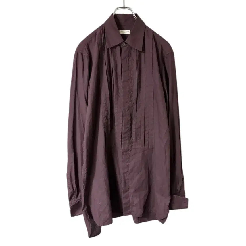 [BUNJANG] Dries Van Noten Pleated Dress Overshirt / 드리스 반노튼 플리츠 드레스 오버셔츠