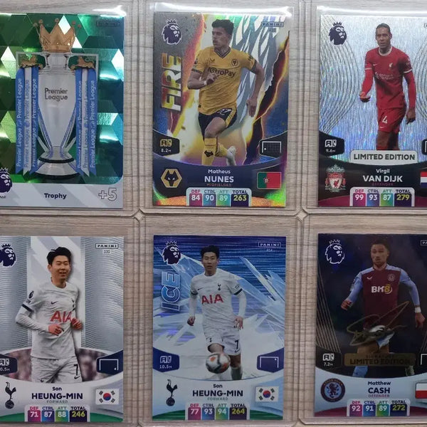 [BUNJANG] Panini Trophy Cards: Son Heung-min, Van Dijk, Matheus Nunes, Matty Cash / 파니니카드 손흥민/반 다이크/마테우스 누네스/매튜 캐시