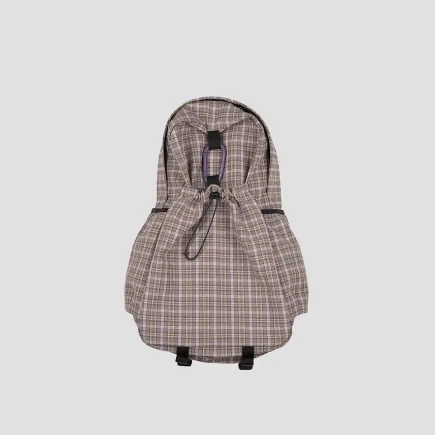 [BUNJANG] MMGA Garden Backpack 95 Cotton Check 3 Layer Grape / 에메모가든 백팩 95 mmo backpack cotton check 3layer / grape