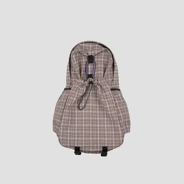 [BUNJANG] MMGA Garden Backpack 95 Cotton Check 3 Layer Grape / 에메모가든 백팩 95 mmo backpack cotton check 3layer / grape