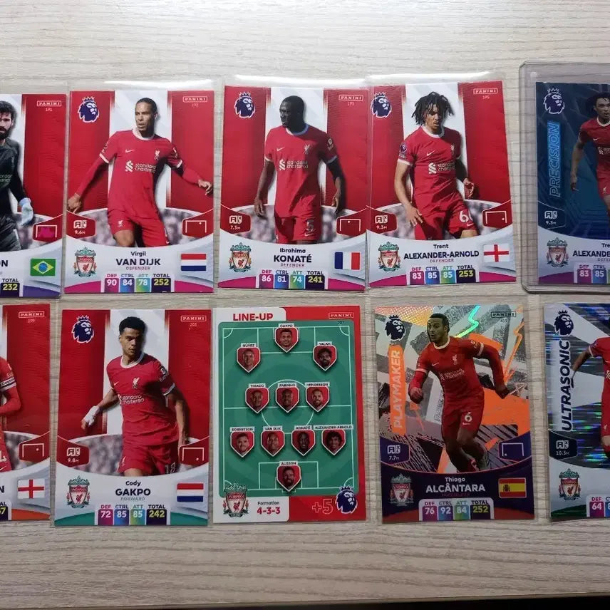 [BUNJANG] Panini Liverpool Football Player Trading Cards / 파니니 리버풀