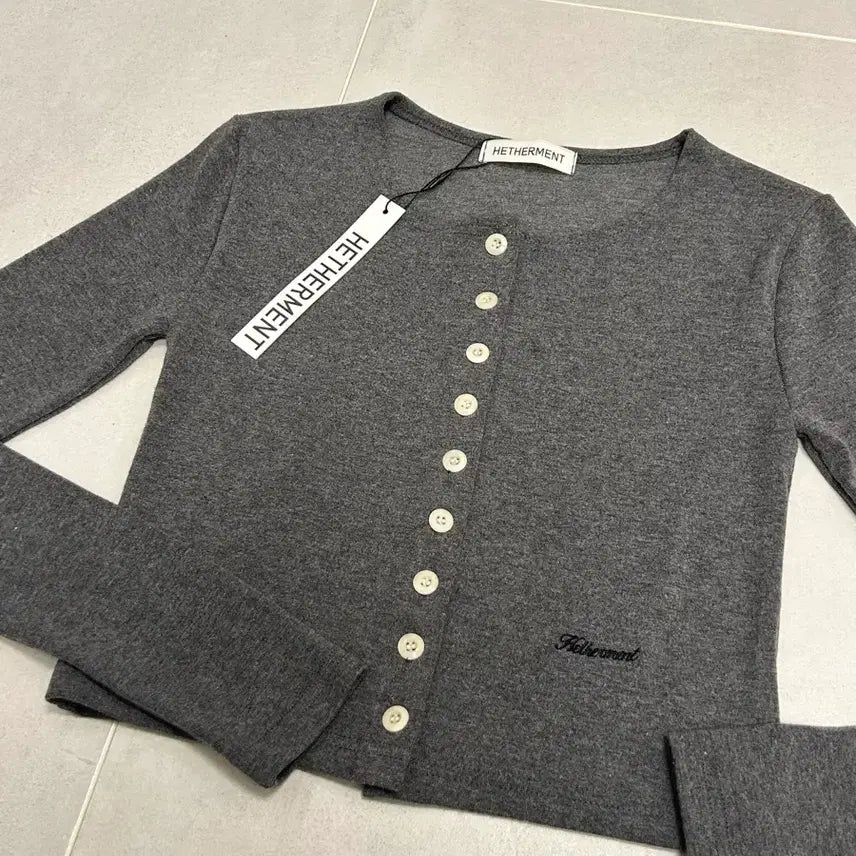 [BUNJANG] Hedermant Gray Cardigan (New) / 헤더먼트 그레이 가디건 새상품