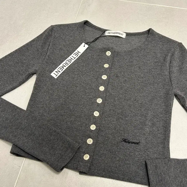 [BUNJANG] Hedermant Gray Cardigan (New) / 헤더먼트 그레이 가디건 새상품