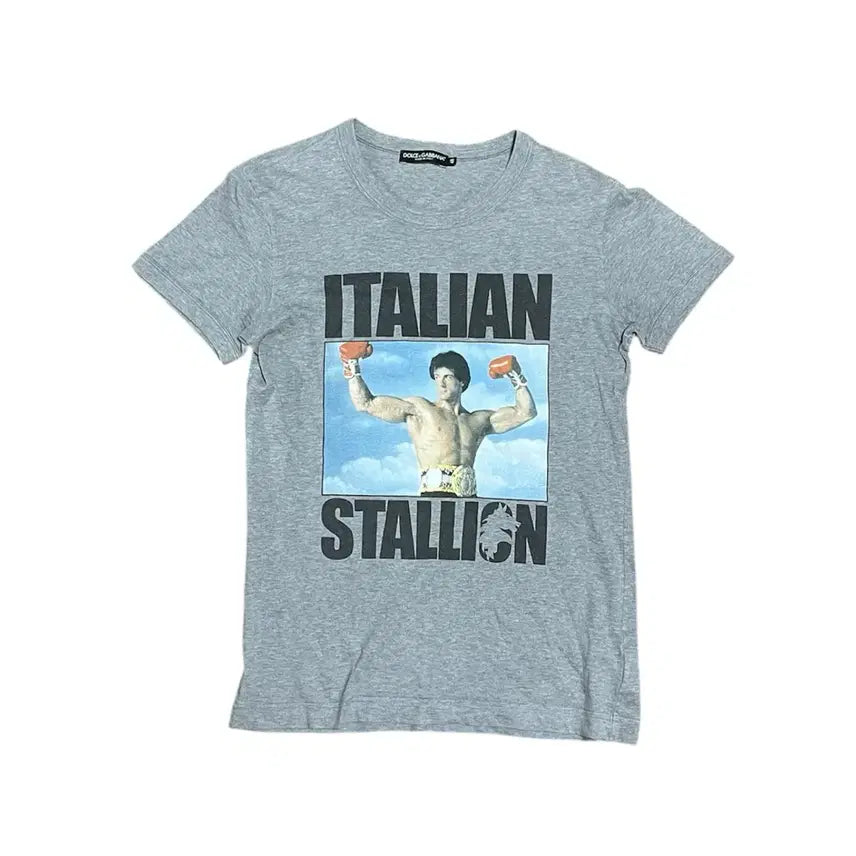 [BUNJANG] Dolce & Gabbana Rocky Italian Stallion Short Sleeve T-Shirt / 돌체앤가바나 로키 이탈리안 스탤리온 반팔 티셔츠