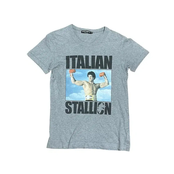 [BUNJANG] Dolce & Gabbana Rocky Italian Stallion Short Sleeve T-Shirt / 돌체앤가바나 로키 이탈리안 스탤리온 반팔 티셔츠