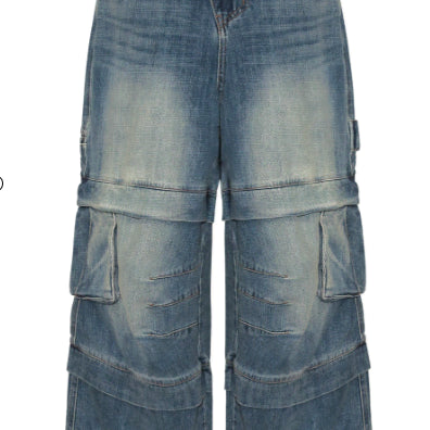 [BUNJANG] Kamien Titan Baggy Denim Pants Blue Sample / [3] 카미엔 타이탄 배기 데님 팬츠 블루 샘플제품