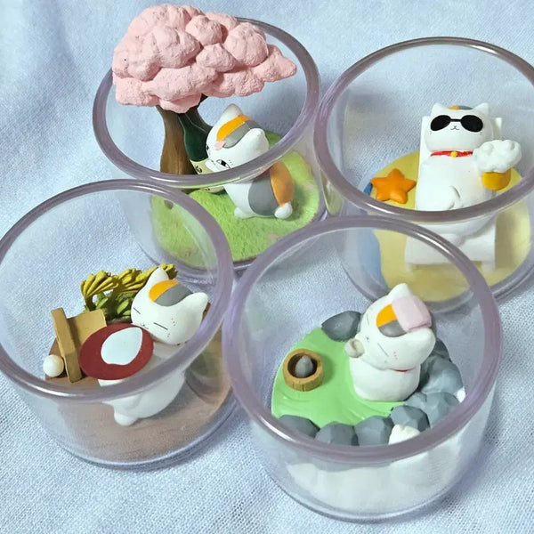 [BUNJANG] Natsume's Book of Friends Four Seasons Terrarium Gacha Figures Set / 나츠메 우인장 사계절 테라리움 가챠 피규어 일괄