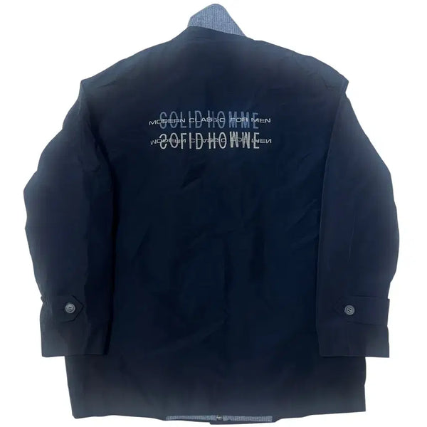 [BUNJANG] Solid Homme Navy Back Logo Jacket 105 / 솔리드옴므 네이비백로고자켓 105