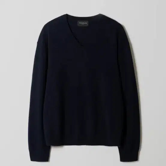 [BUNJANG] FARASHA Cashmere V-Neck Knit Navy / [46] 포커페이스 브이넥 니트
