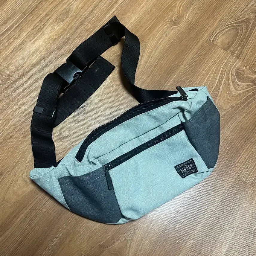 [BUNJANG] Porter Hip Bag Messenger Bag Light Grey / 포터 힙색 메신저백 라이트그레이