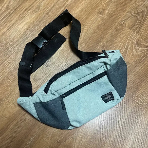[BUNJANG] Porter Hip Bag Messenger Bag Light Grey / 포터 힙색 메신저백 라이트그레이