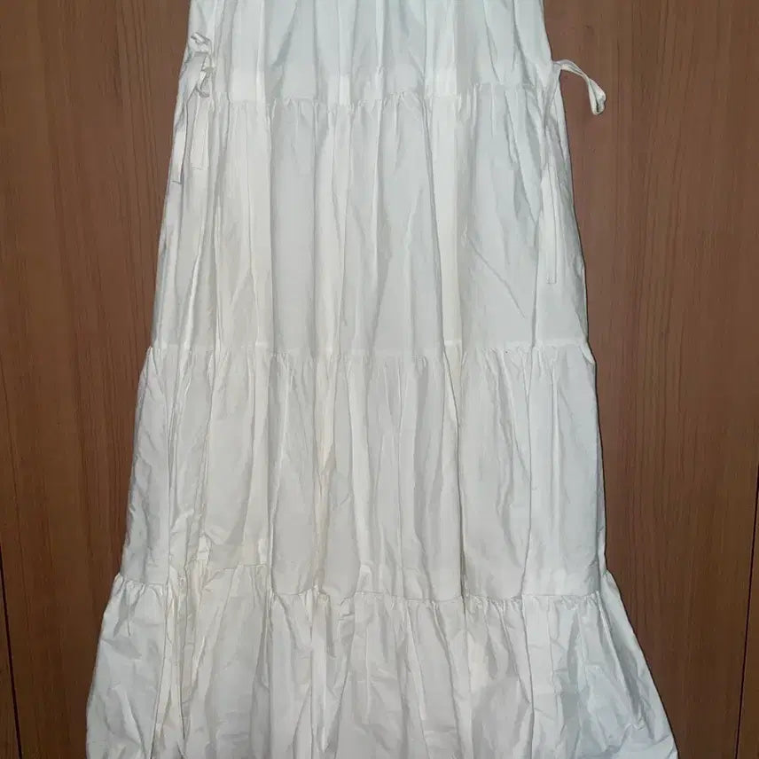 [BUNJANG]  Mori Girl Ribbon Long Skirt / 모리걸 리본 롱스커트