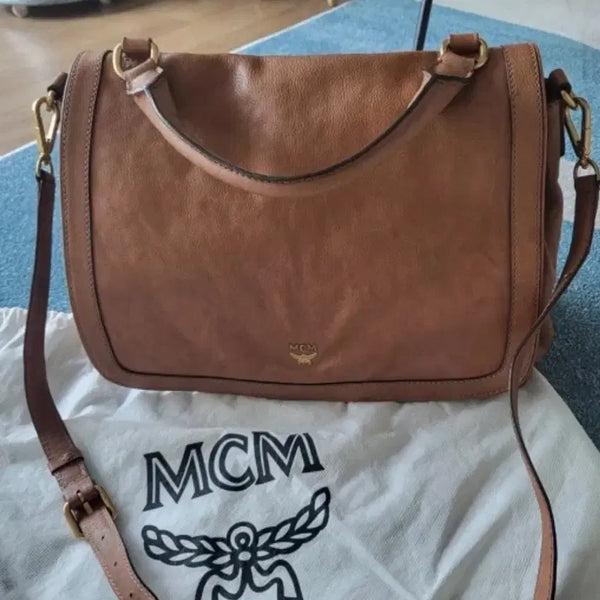 [BUNJANG] MCM Leather Tote Bag Brown / mcm가방