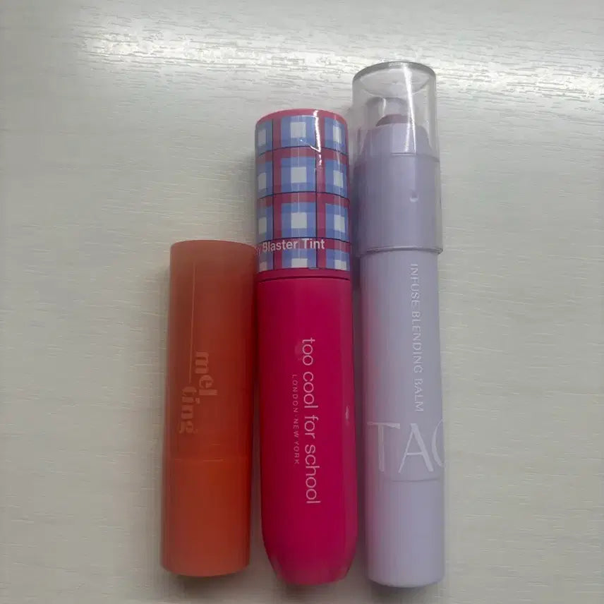 [BUNJANG] Etude, Too Cool For School, Tag Infuse Lip Balms Bundle / 안쓰는 화장품 틴트 일괄 0.3