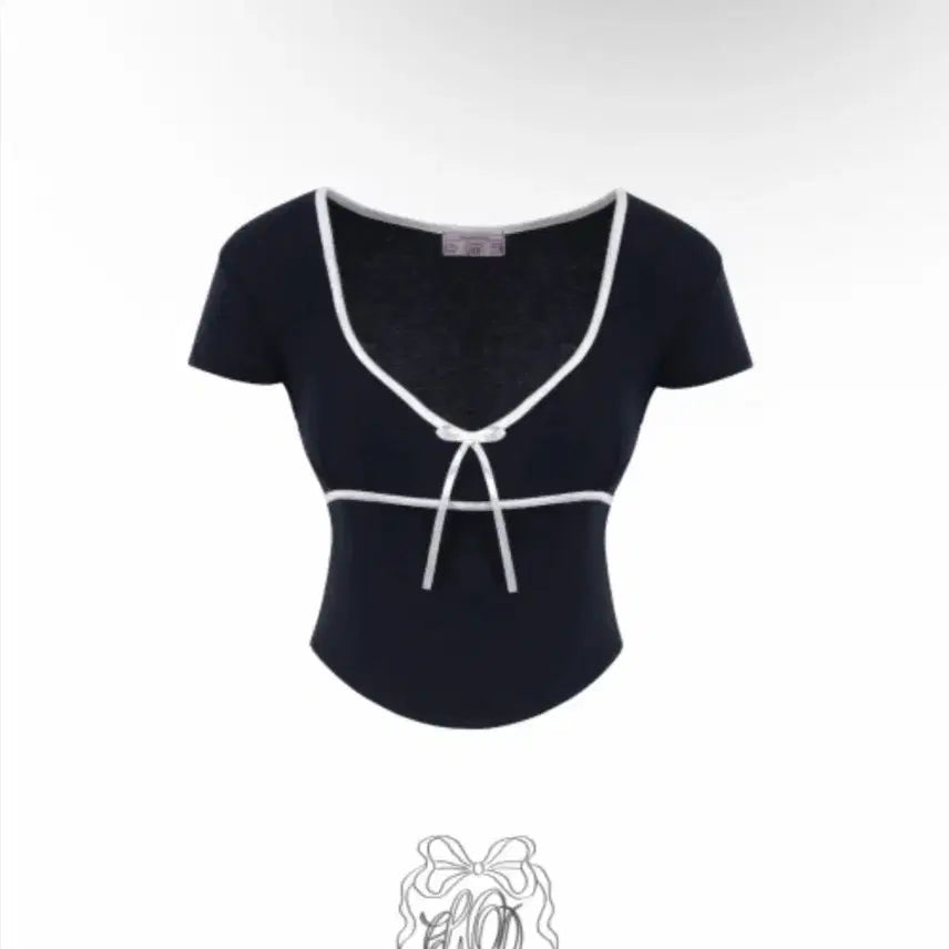 [BUNJANG] Cloud Emotion Moana Coloring Line Top Navy / [클라우드이모션] moana coloring line top(navy)