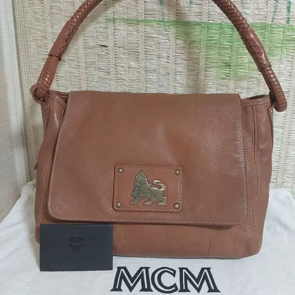 [BUNJANG] MCM Leather Shoulder Bag Brown / 휘귀템정품)MCM 가죽 숄더백 브라운