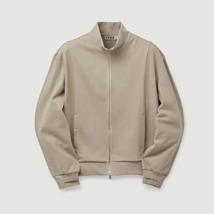 [BUNJANG] COEUR Washed Cotton Stand Collar Zip-Up (Washed Beige) / [L] 쿠어 워시드 코튼 스탠드 카라 집업 (워시드베이지)