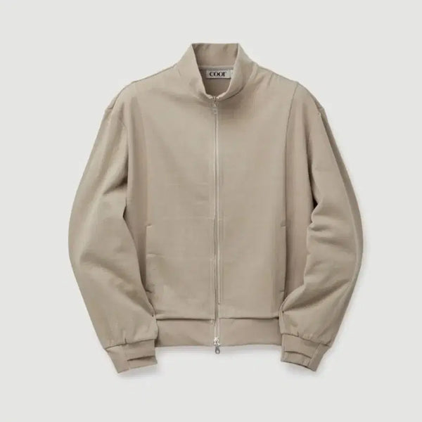 [BUNJANG] COEUR Washed Cotton Stand Collar Zip-Up (Washed Beige) / [L] 쿠어 워시드 코튼 스탠드 카라 집업 (워시드베이지)
