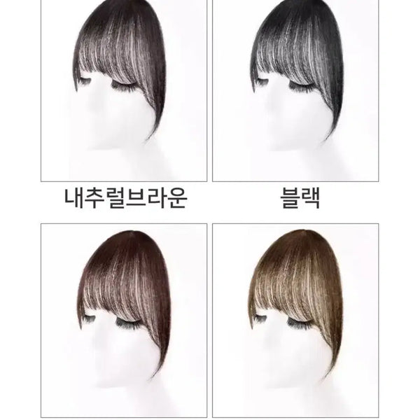 [BUNJANG] Sheer Bangs Wig (Natural Brown/Black/Dark Brown/Light Brown) / 시스루 앞머리 가발 (내추럴브라운/블랙/다크브라운/라이트브라운)