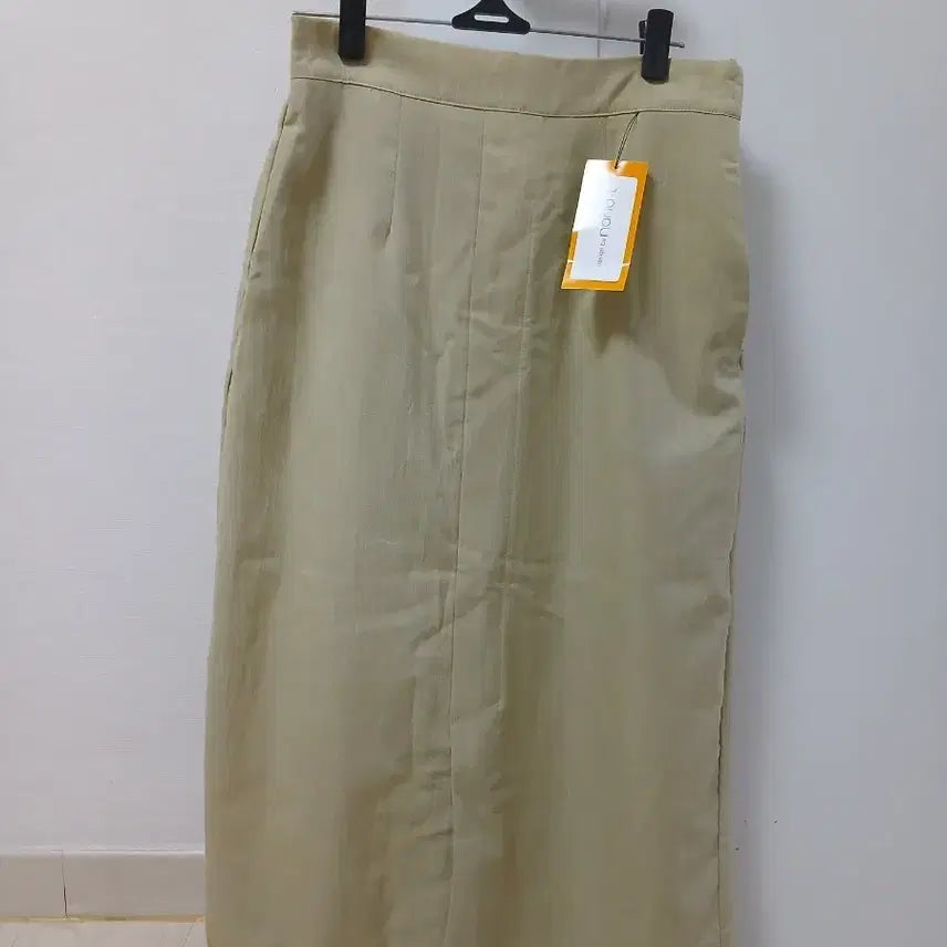 [BUNJANG] Front Slit Long Skirt (Beige) / <택 있는 새상품> 앞트임 롱 스커트