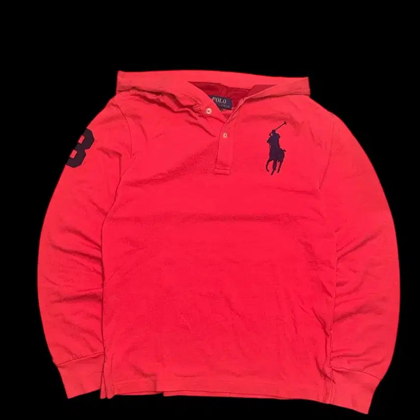 [BUNJANG] Polo Ralph Lauren Big Pony Hooded Long Sleeve T-Shirt / 폴로 랄프로렌 빅포니 후드 긴팔 티셔츠