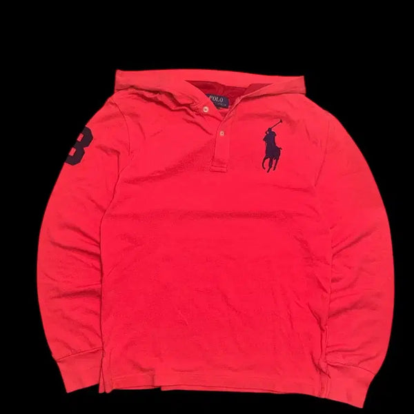 [BUNJANG] Polo Ralph Lauren Big Pony Hooded Long Sleeve T-Shirt / 폴로 랄프로렌 빅포니 후드 긴팔 티셔츠