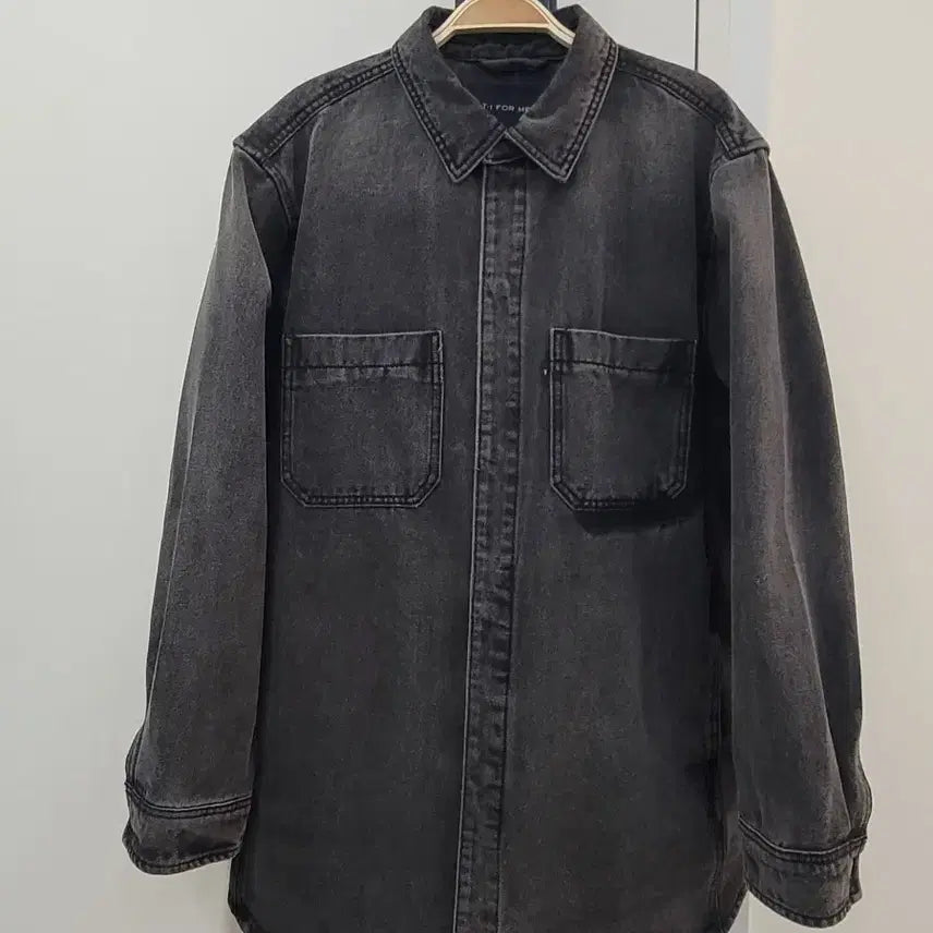 [BUNJANG] T.I FOR MEN Dark Indigo Denim Oversized Jacket / 티아이포맨 흑청 데님 오버핏 자켓 48사이즈 100사이즈