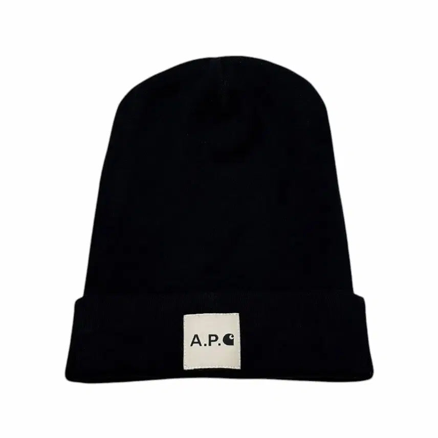 [BUNJANG] Carhartt x A.P.C. Wool Beanie Hat Black / 칼하트 X 아페쎄 비니 모자 블랙