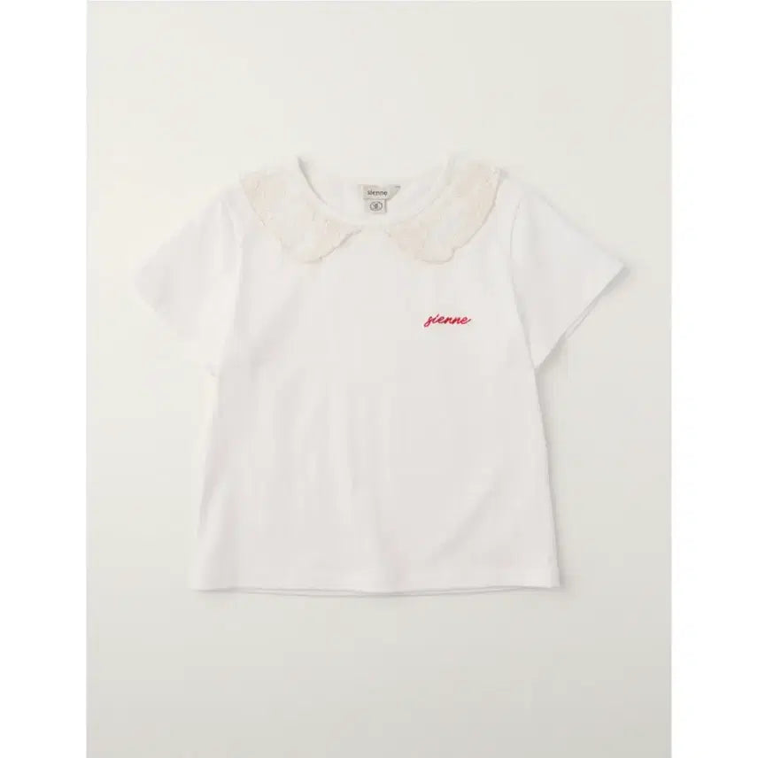 [BUNJANG] Sienne Lace Collar T-Shirt / 시엔느 sienne 레이스 카라 티