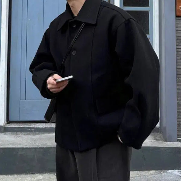 [BUNJANG] Camel Wool Short Coat / 카멜 울 숏코트