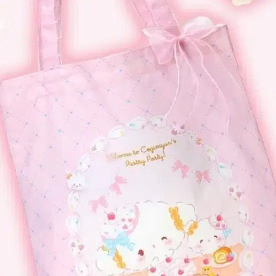 [BUNJANG] Sanrio Corgi Myu Sweet Dessert Party Tote Bag / 산리오 코기뮹 토트백 에코백 스위트 디저트 파티