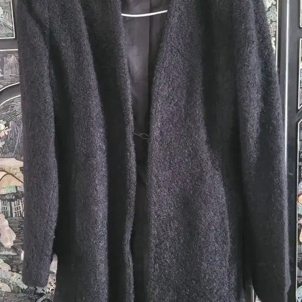 [BUNJANG] Olivia Lauren Grey Tweed Coat / 코트 검정색