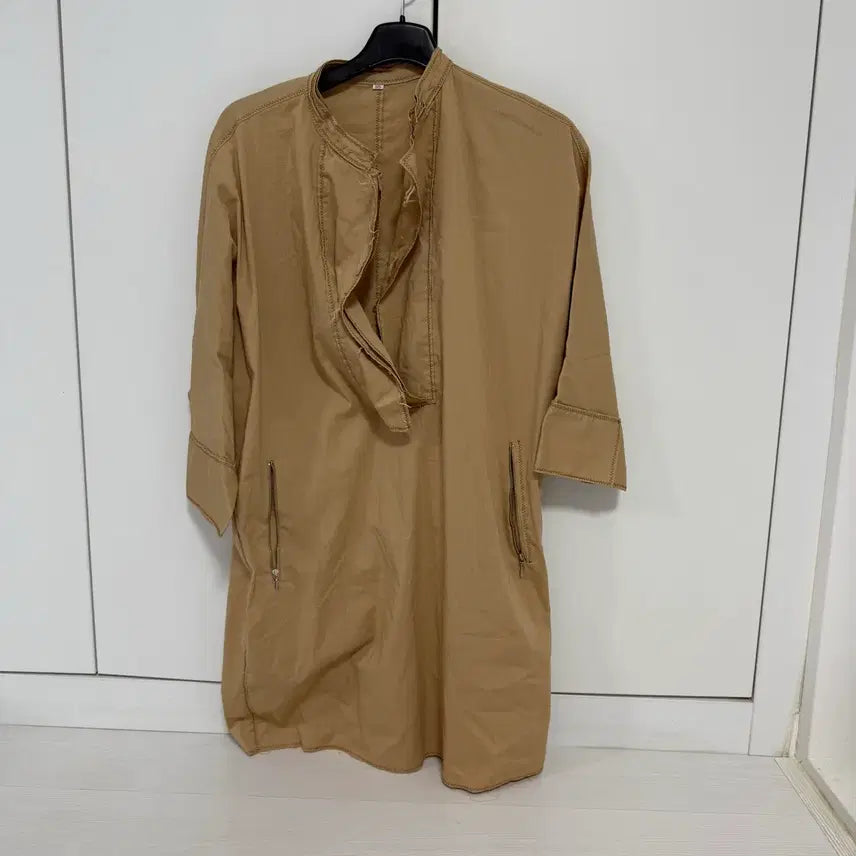 [BUNJANG] Beige Shirt Dress / [새상품] 박시 원피스/ 베이지