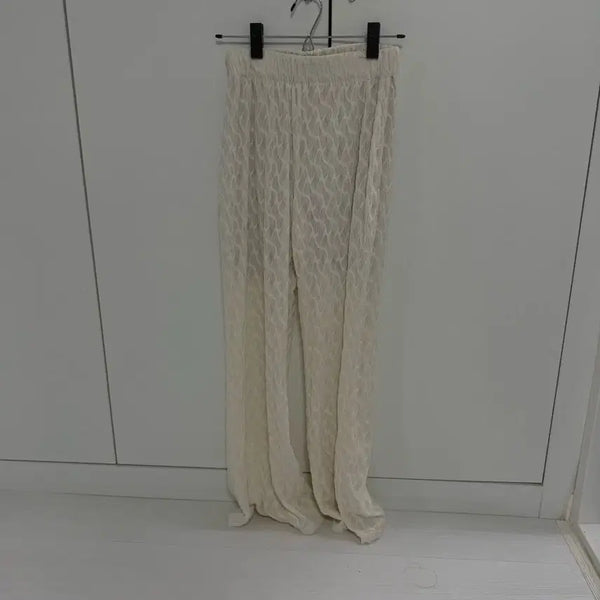[BUNJANG] White Pattern Pants / 화이트 패턴  팬츠