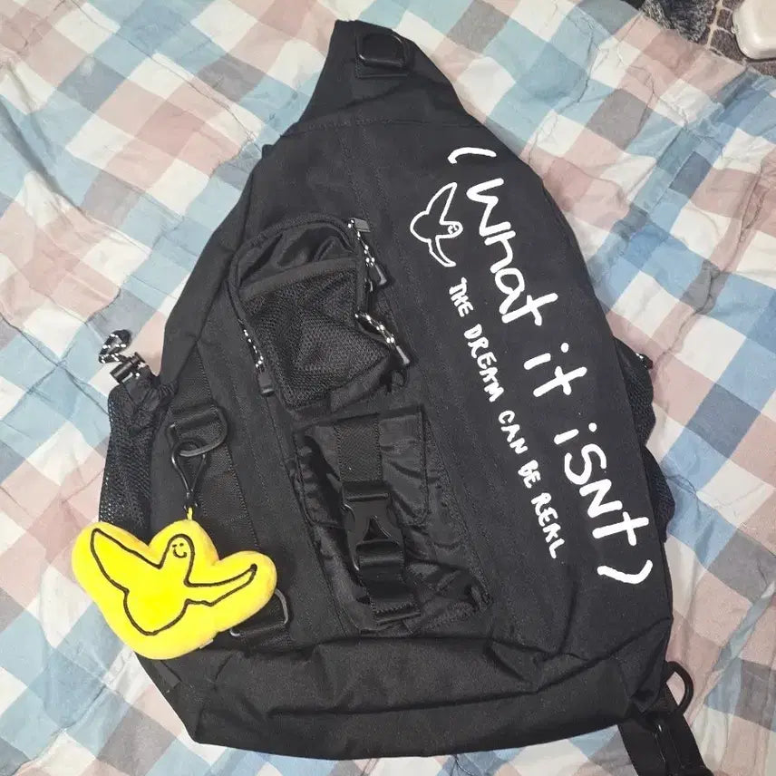 [BUNJANG] Mark Gonzales Utility Waist Bag Sling Bag with Angel Keyring / 마크곤잘레스 유틸리티 웨이스트 백 슬링백 + 엔젤키링