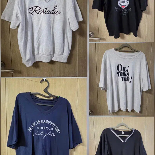 [BUNJANG] T-Shirt Bundle Set (5 pcs) / 반팔 티셔츠 5장 일괄 66~77