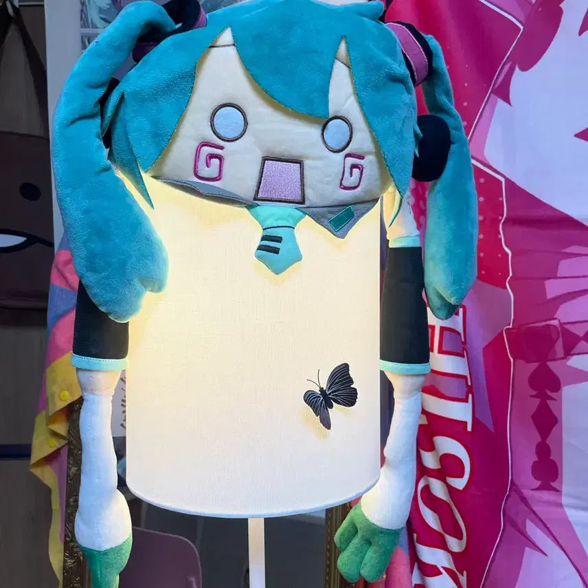 [BUNJANG] Vocaloid Hatsune Miku Twintails Flapping Hat Plush / 택ㅇ]보컬로이드 하츠네 미쿠 트윈테일 파닥파닥 모자 인형