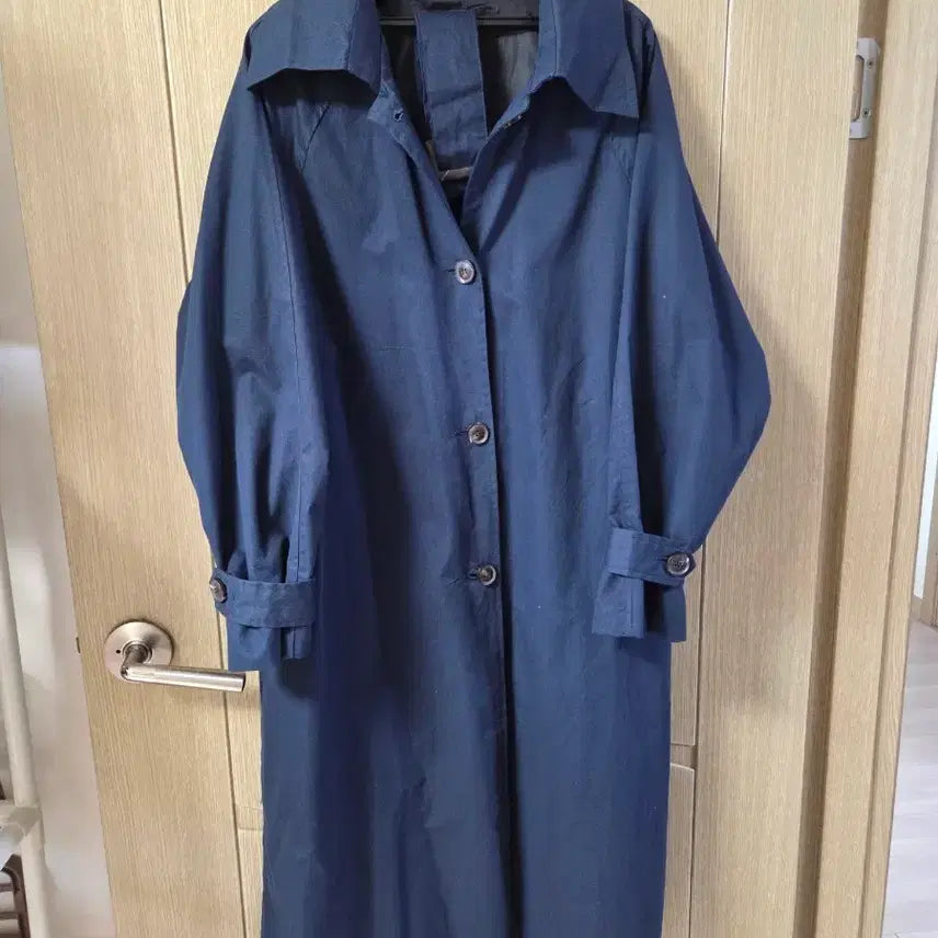 [BUNJANG] Navy Trench Coat Free Size / 네이비 트렌치코트 free